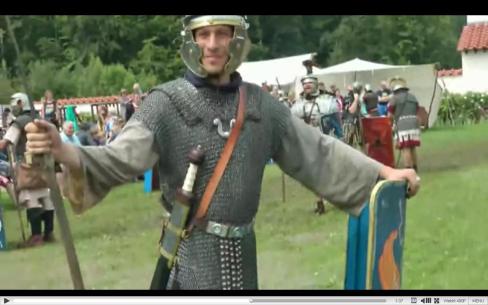  Roman soldier training, Reconstruction (video).